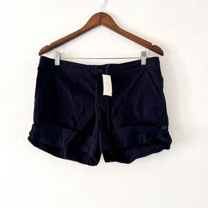 J. Crew New Navy Chino Shorts City Fit Classic Cuffed Summer Size 6